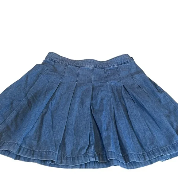 AMERICAN EAGLE OUTFITTERS SIZE 2 BLUE PLEATED MINI SKIRT - Picture 9 of 14